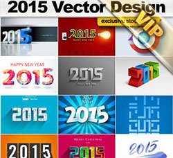 2015美工字：2015 Vector Designs